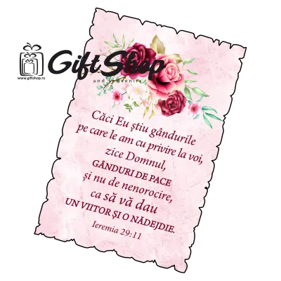 Ieremia 29:11, magnet frigider   mgs045